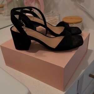 a new day Black Block Heel Open-Toe Sandals - Women